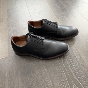 GoodFellow & Co. Dress Shoes Mens 10.5 Oxford Black Faux Leather Cap Toe Casual